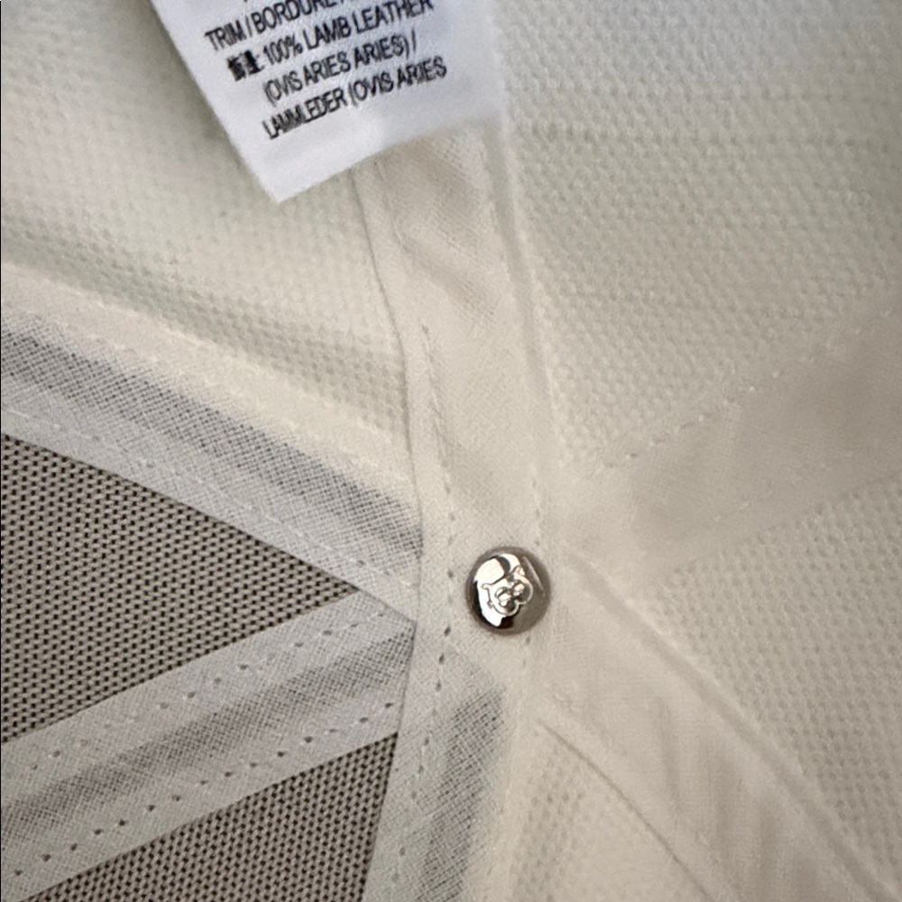 Burberry Canvas TB Monogram Baseball Cap with white/black Trim - Picture 7 of 8